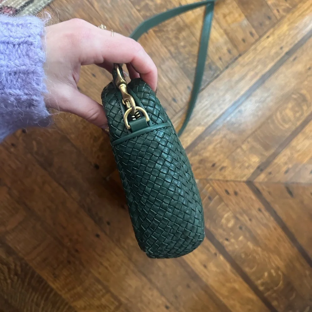 Clare V midi sac woven forest green - Picture 7 of 7